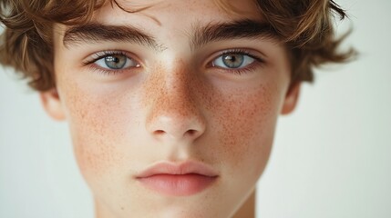 portrait teenager and confidence in studio beauty skincare and hair for stylish or authentic teen mo