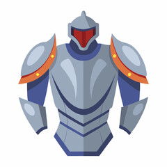 warrior armor vector illustration