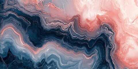 Aufkleber - Abstract Swirls of Blue and Pink Marble Texture.