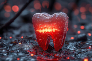 Wall Mural - toothache background wallpaper design, modern creative and colorful png file