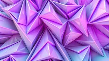 Aufkleber - An image of a vibrant purple abstract background with overlapping triangular shapes, a Purple geometric background. Modern blue gradient geometric square shape abstract background
