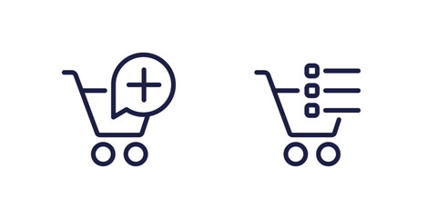 Sticker - add to order line icons with shopping carts