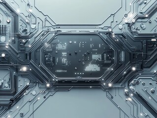 Poster - Futuristic Technology Background.