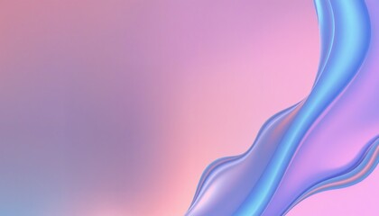 Wall Mural - a soft abstract background featuring flowing, gradient waves in pastel blue and pink hues. ideal for