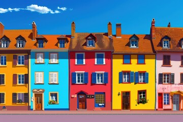 gable of a traditional half-timbered house in marbach, germany. beautiful simple ai generated image