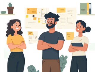 Poster - Teamwork Collaboration Concept Illustration.