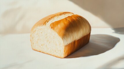 Wall Mural - A Sliced Loaf of Bread in Soft Light