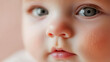 © thanakrit - Closeup Of A Baby'S Eye And Nose, With Soft Skin And Delicate Features.  The Image Captures The Innocence And Beauty Of Childhood.