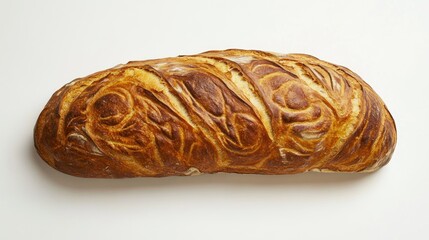 Wall Mural - Close-up of a Golden Brown Loaf of Bread