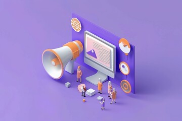 Poster - The scene is meant to convey the idea of collaboration and teamwork