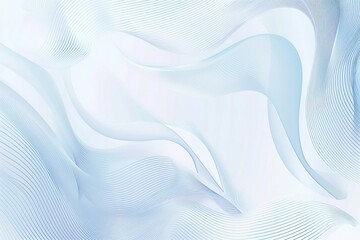 Poster - A blue and white background with a wave pattern