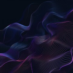 Poster - A colorful, abstract image with purple and blue lines