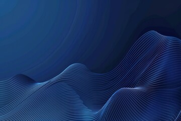 Poster - A blue background with a wave pattern
