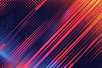 Wall Mural - A colorful, abstract background with red, blue, and purple lines