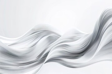 Poster - A wave of water is shown in a white background