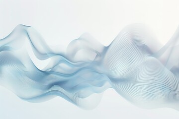 Poster - A blue wave with white background