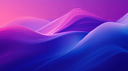 Canvas Print - Abstract colorful gradients of pink and blue