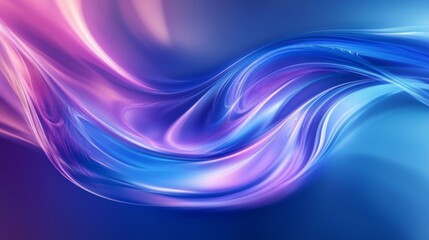 Wall Mural - abstract blue and purple swirls forming a wave of energy