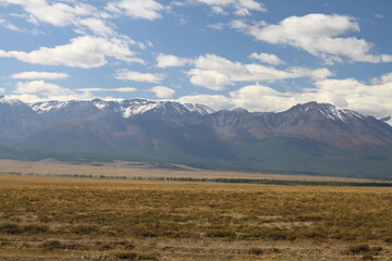 Chuya Steppe landscapes.  Siberian Altai Mountains.