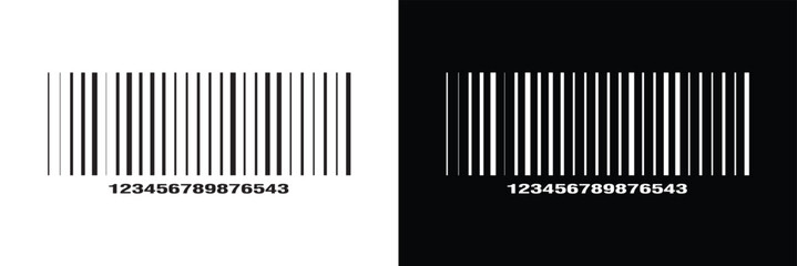 Set of barcode vector icon. Trendy bar code for web icon. Abstract barcode vector icon illustration. Bar code in eps 10.