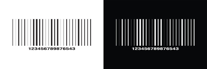 Set of barcode vector icon. Trendy bar code for web icon. Abstract barcode vector icon illustration. Bar code in eps 10.