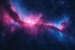 © Npicture - Cosmic Nebula with Pink and Blue Swirls and Stars