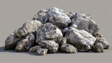 Sticker - heap of granite rocks