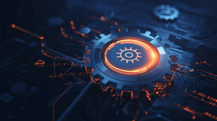 Poster - hardware, software abstract background