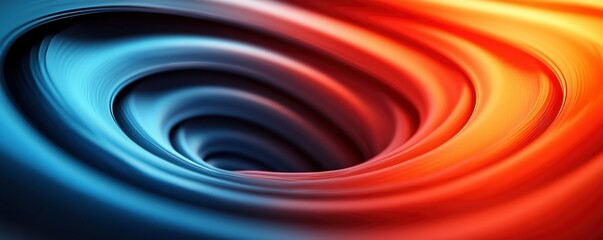 Poster - This vibrant artwork features swirling patterns in a tunnel formation, showcasing a beautiful blend of colors and smooth gradients that captivate the viewer.