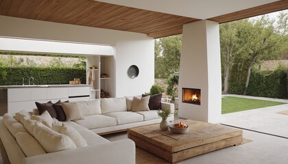 A living room with a fireplace and a fireplace 16