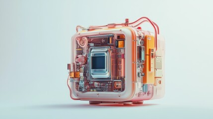 Poster - A Detailed Look at the Internal Components of a Futuristic Device