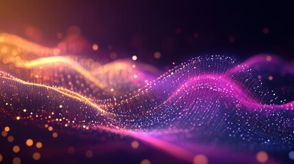 Poster - Cybernetic Constellations: Abstract Network of Data Flow