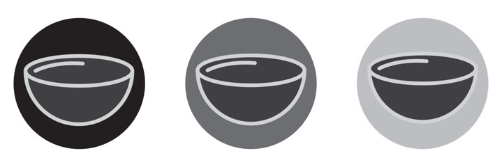 bowl vector abstract icon design on a white background