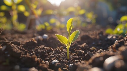 The Seedling Reaches Toward Light