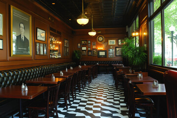 Poster - American Restaurant Interior