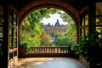 Poster - Arched Window Interior