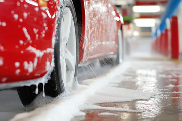 Canvas Print - Car Wash Interior