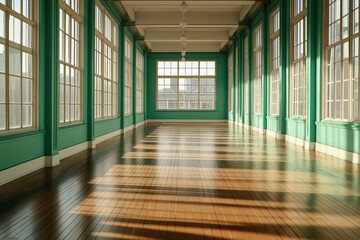 Canvas Print - Empty Factory Interior