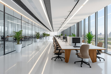 Poster - Modern Office Interior With People