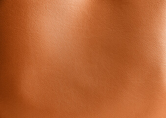 Poster - Orange leather, closeup view of material texture