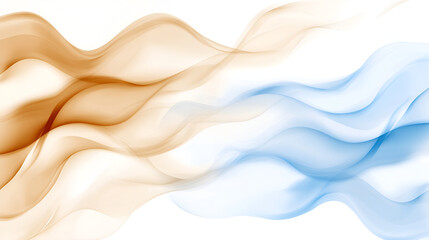 Poster - Abstract flow of warm and cool colors blending together in waves, creating a dynamic visual effect ideal for modern design
