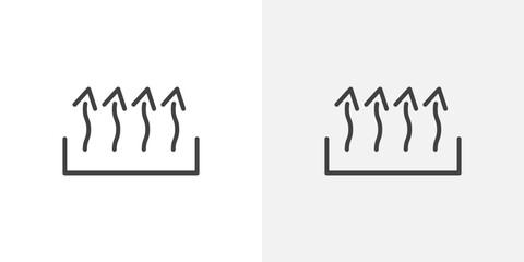 Poster - Heat flat simple vector symbols illustration.