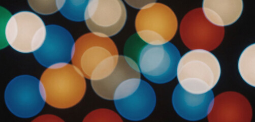 Wall Mural - Abstract Bokeh Background with Colorful Lights