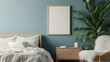 © matoya - Minimalist Bedroom Interior with Wooden Furniture and Greenery