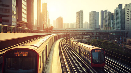 Canvas Print - moving metro