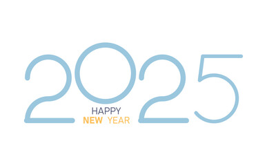 Wall Mural - 2025 New Year.2025 number design. Design for 2025 flyer, poster and calendar.