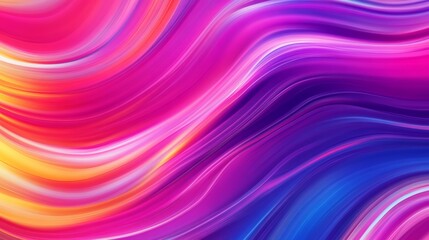 Wall Mural - Vibrant abstract colored waves in motion, artistic