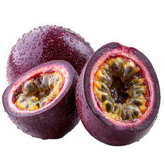 Wall Mural - passion fruit isolated on a transparent background png file no background_1 png file