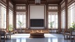 © matoya - Modern Asian Living Room with Large Windows