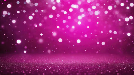 Beautiful luxury gold bokeh on defocused emerald rich magenta background.